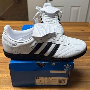 Adidas Samba LT W White with Black Stripes